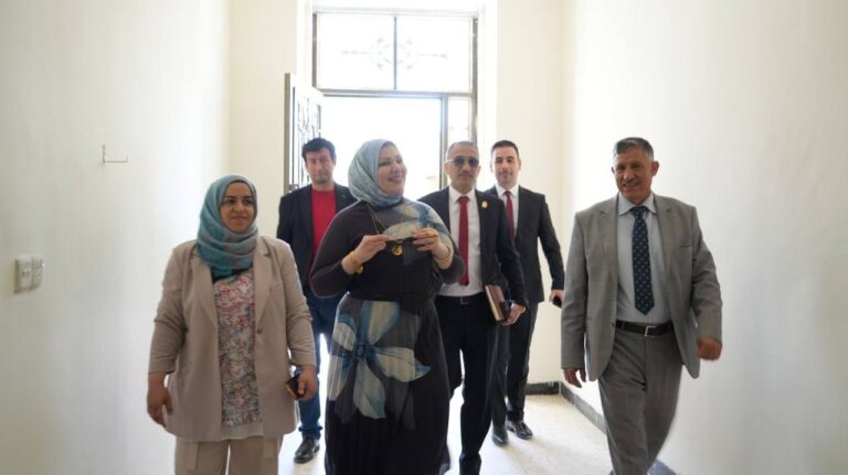 متابعات السيدة رئيس الجامعة التقنية الشمالية من موقع كركوك